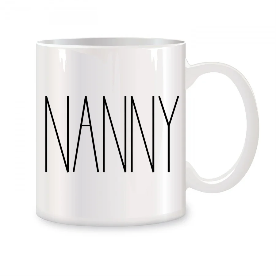 

Nanny Mugs For Mother's Day Father's Day Best NANNY Ever Birthday Novelty Coffee Ceramic Tea Cups White 11 oz