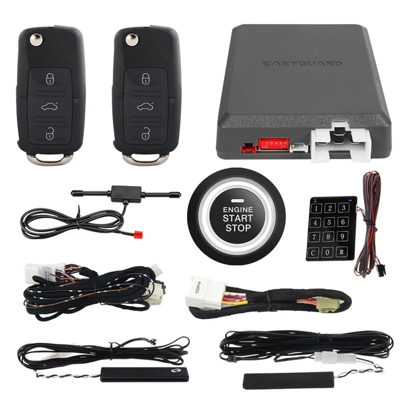 Plug And Play Auto Starter Kit For Volkswagen Skoda Superb 2013 CANBUS Compatible PKE Passive Keyless Entry Push Start Button