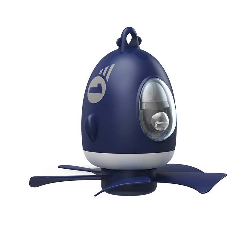 New Small Aircraft Ceiling Fan 8000mAh Night Light Ceiling Fan Home Dormitory Small Ceiling Fan Mini Small Fan USB Power supply
