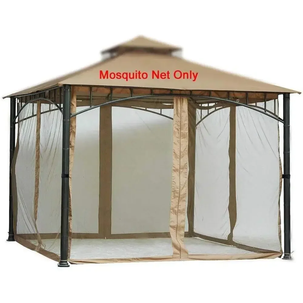 12x12 Replacement Mosquito Net for Gazebo with 4 Panels, No Side Walls Included