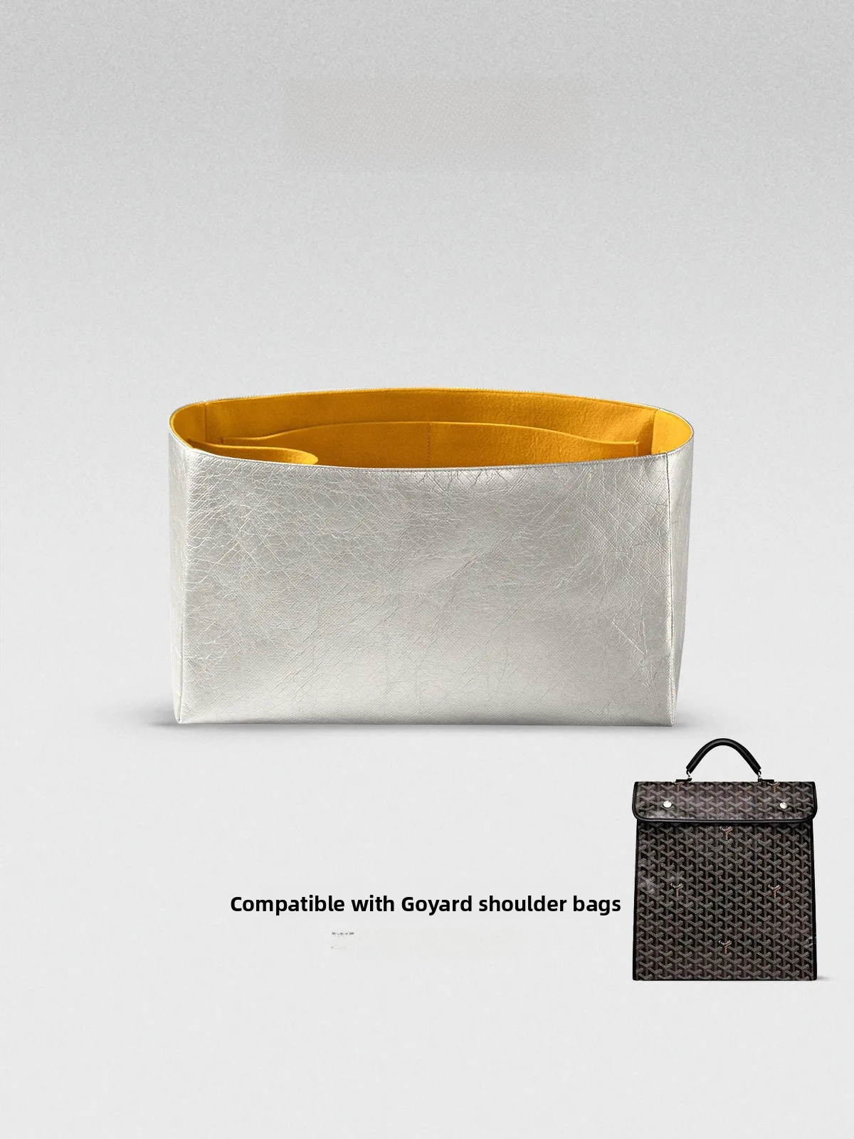 

Supportive Wool Felt Double Shoulder Bag with Dupont Paper Inner Partition Plan B Bag by Fan Ji Planning Summer 2024