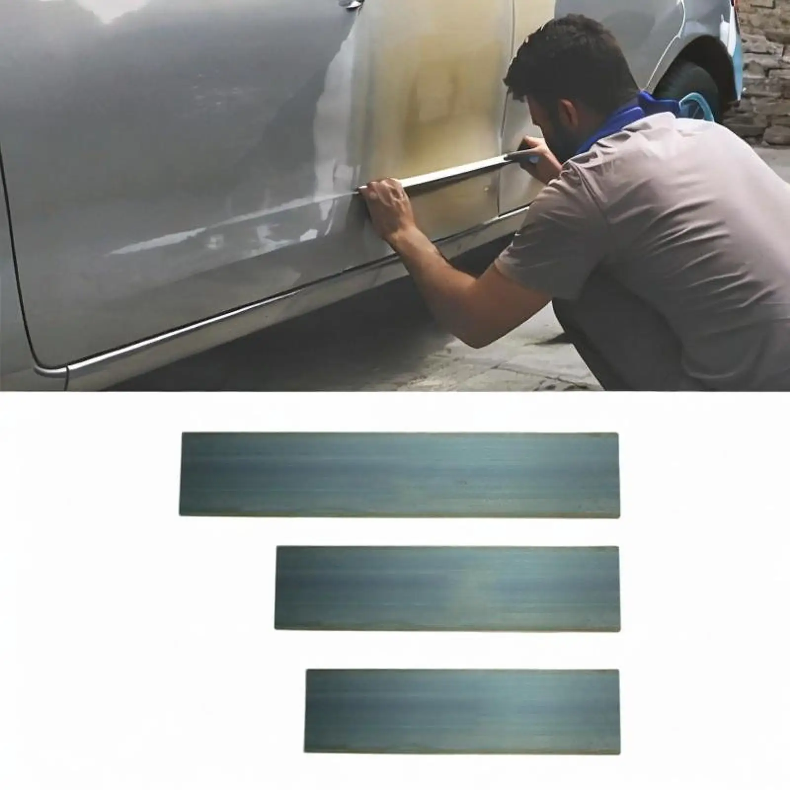 3x Car Body Filler Spreader Filling Blade Portable Easy to Use Multifunctional