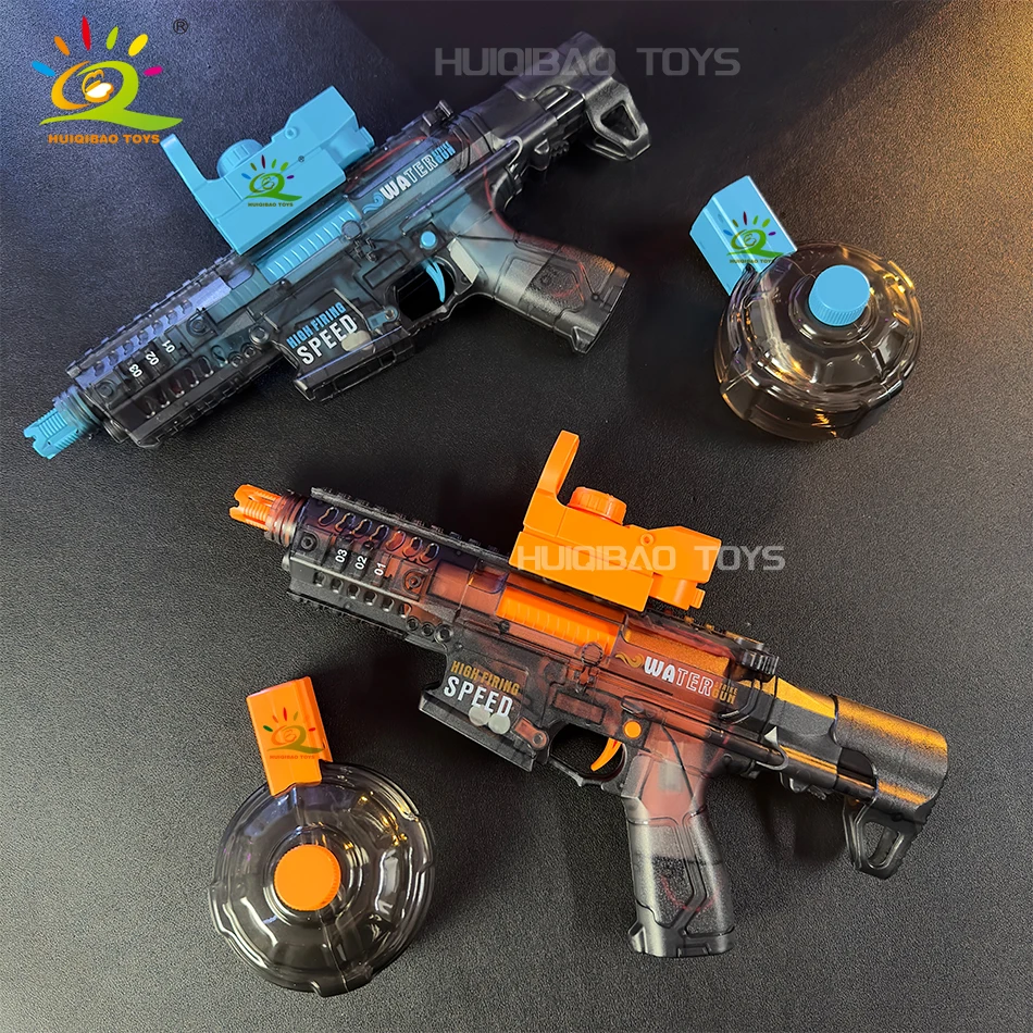 Pistola de agua eléctrica totalmente automática, recargable, disparo continuo de largo alcance, para fiestas espaciales, niños, adultos, niños, regalo