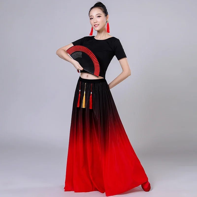Klassische Yangko-Tanz-Übungskleidung, weiblich, Erwachsene, elegant, alte Taille, Trommel, Square Dance, Folk-Festival, Tänzerin-Kleidung
