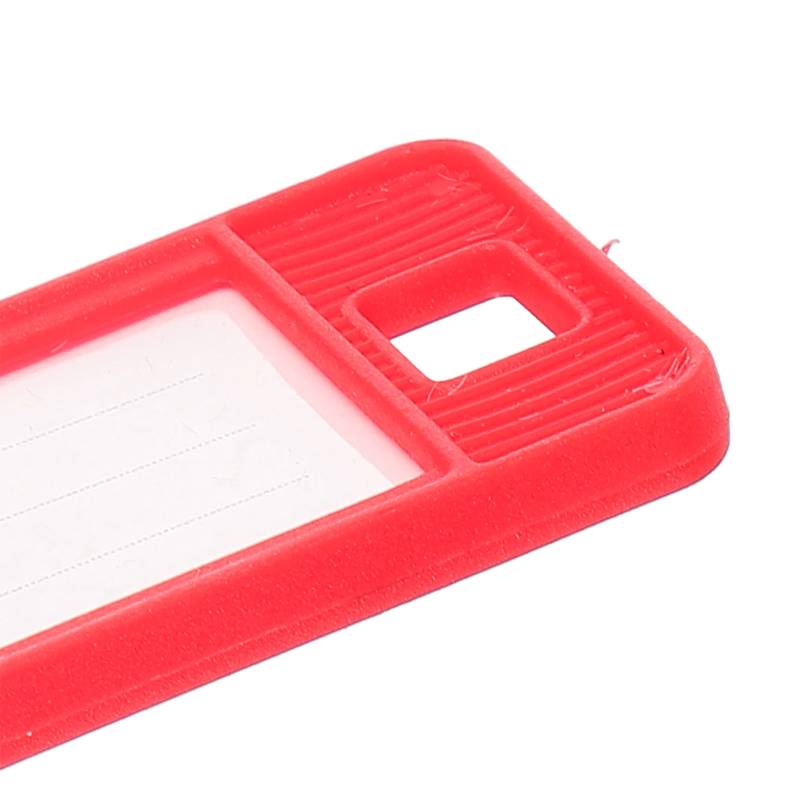 

50pcs Key Tags Colorful Plastic Reusable Labels for Luggage Keys Memory Sticks Pet Name Tags Suitcase Identification