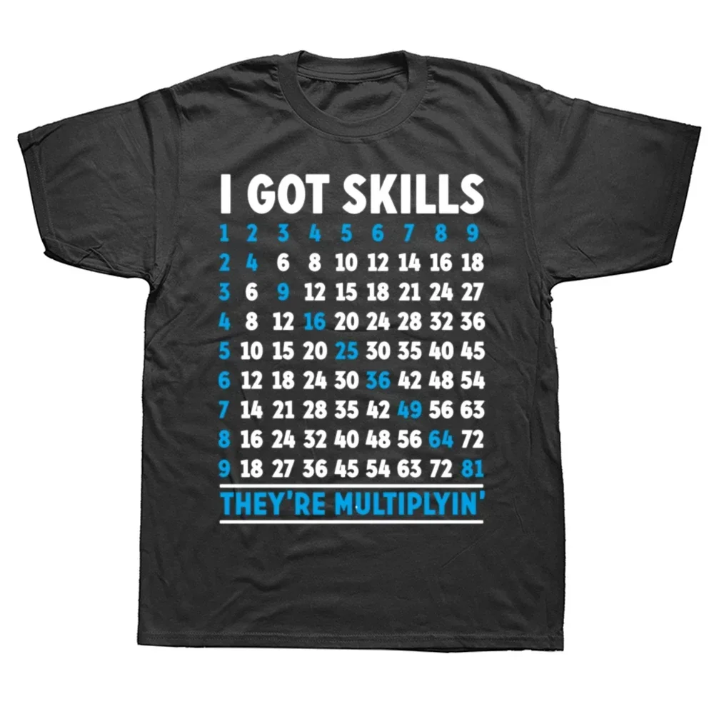 Math Got Skills Multiplying T Shirt for Men New ops & ees Oversized Male   Mathematics Print Men's -shirts ops s