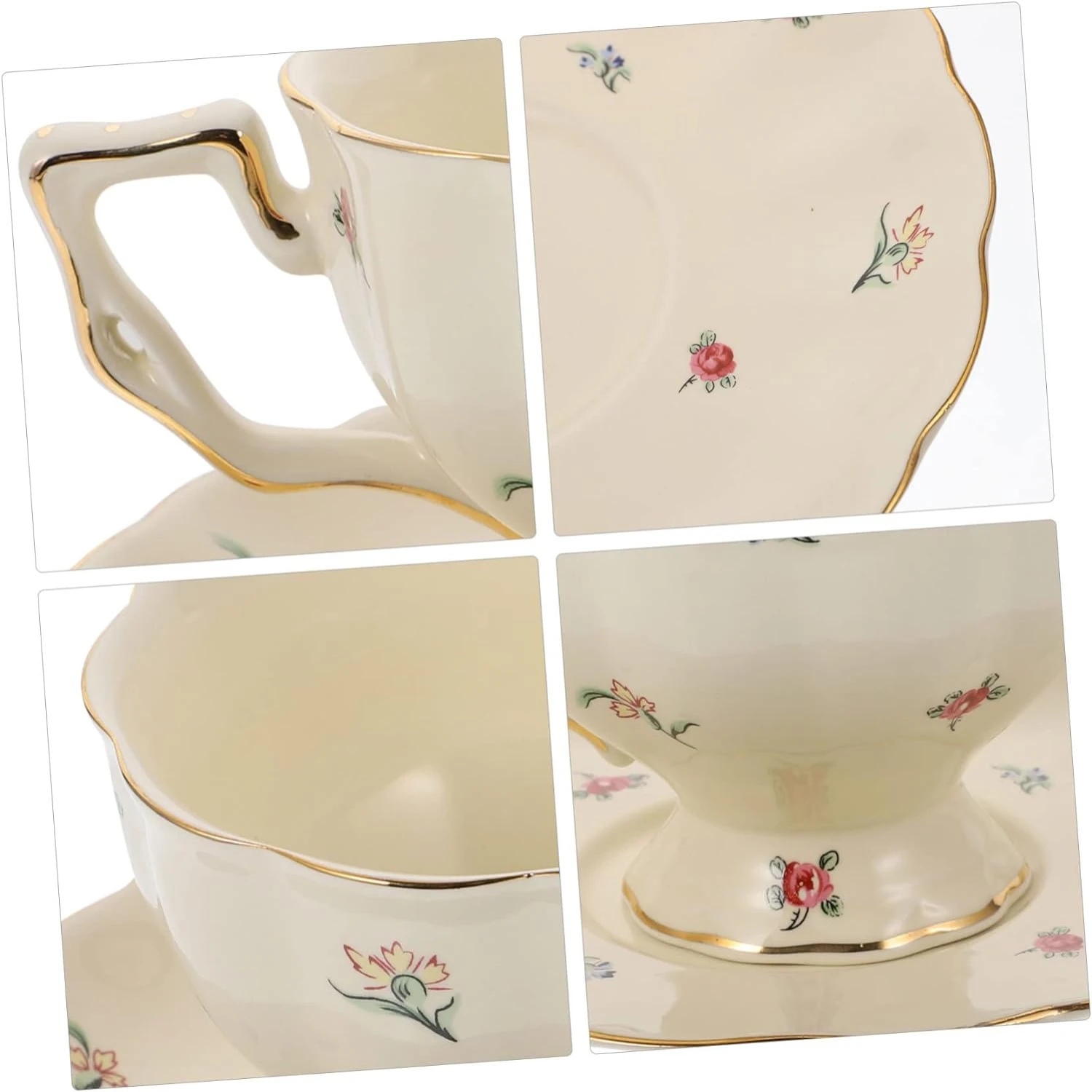 Sophisticated and luxurious vintage tea party and home decor set featuring exquisite craftsmanship and intricate details. Elevat