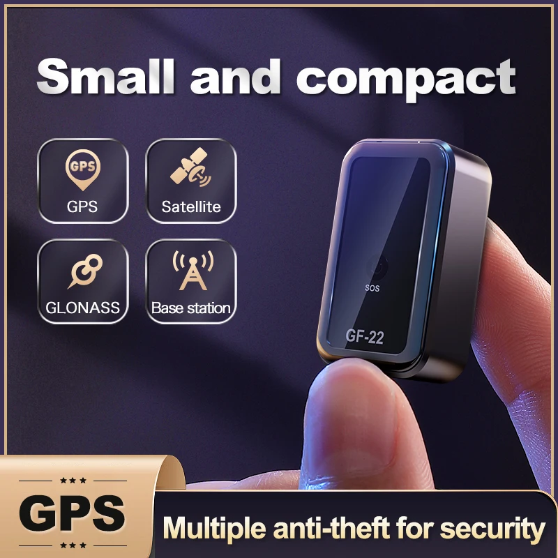 GF22 Mini Car Tracker Real Time Magnetic GPSDevice Anti-Loss Location Tractor Precise SlMMessage Positioner SOS Alarm Device