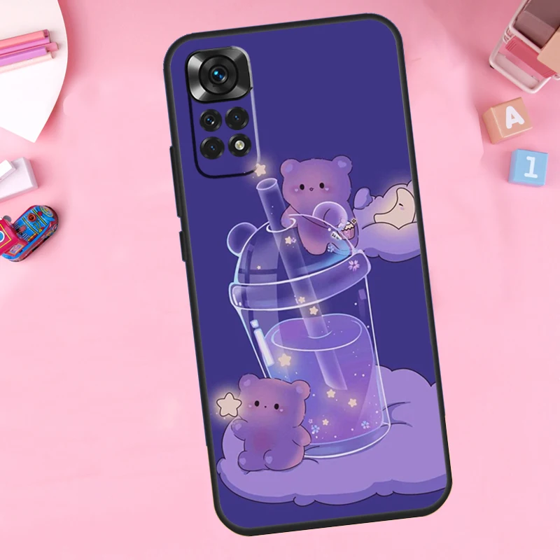 Purple aesthetic Phone Case For Xiaomi Redmi Note 11 10 9 8 12 Pro Turbo 9S 10S 11S 12S 9A 9C 10C 12C Cover