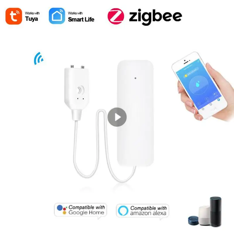 

Tuya ZigBee 3.0 Smart Home Water Sensor Leak Detector Flood Water Leakage Alarm Works With Tuya Zigbee Hub Smart Home Control