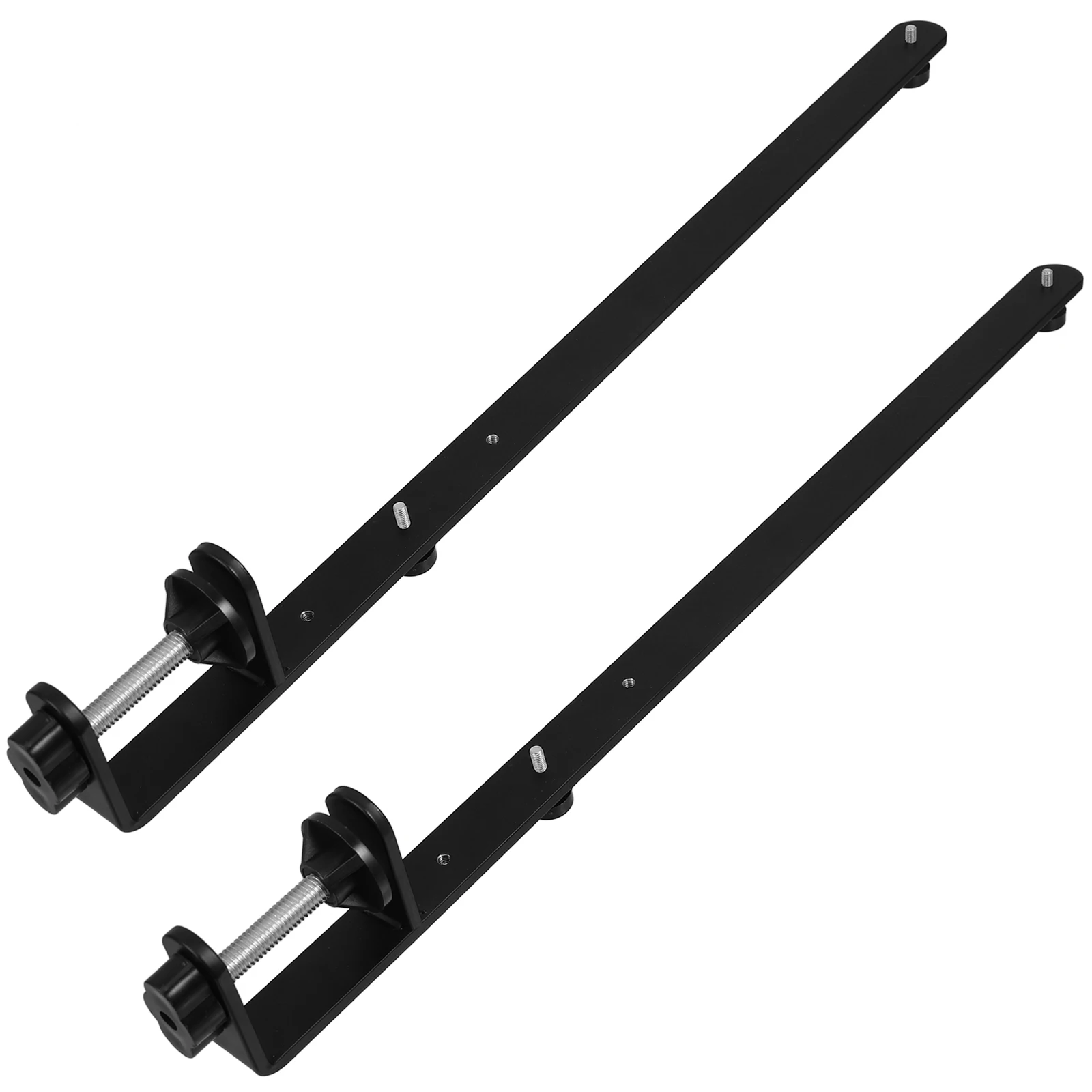 

Adjustable Desktop Stand No Screw Pull Out Shelf Brackets Black Glass Iron Height Tool Free Wall Mount Sturdy Support Table Rod
