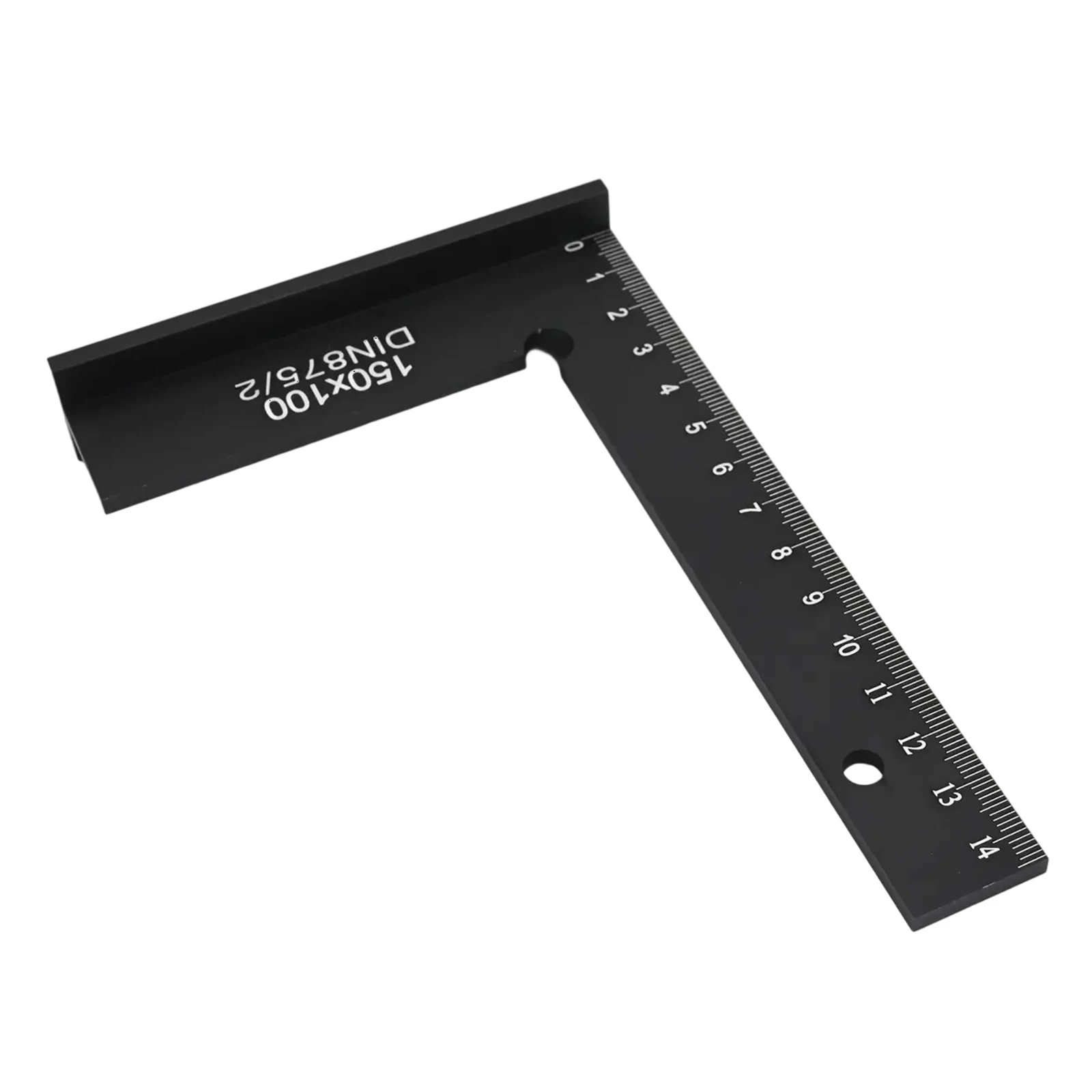 90 Degree Metal Flat Edge Square Ruler Right Angle Measurement Tool For Woodworking Cutting And Marking Guide 100x70mm