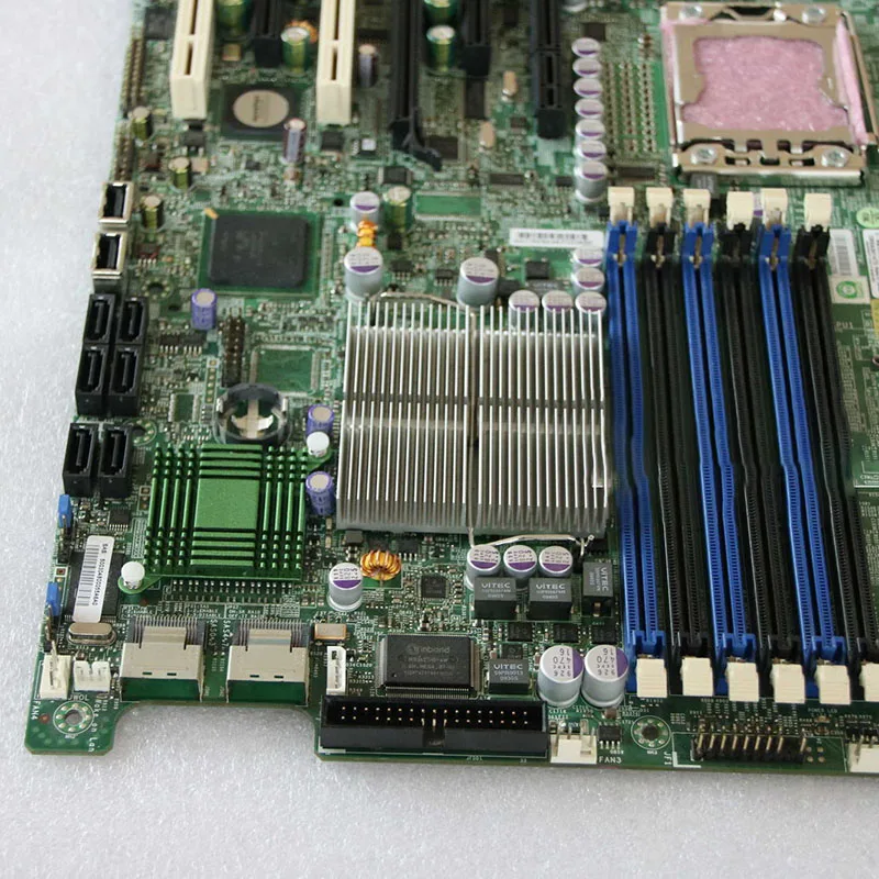 X8DT3-LN4F ل Supermicro 1366pin لوحة أم للخادم جهاز اللوحة الأم 4-port شبكة Cardb جودة عالية اختبار كامل سريع السفينة