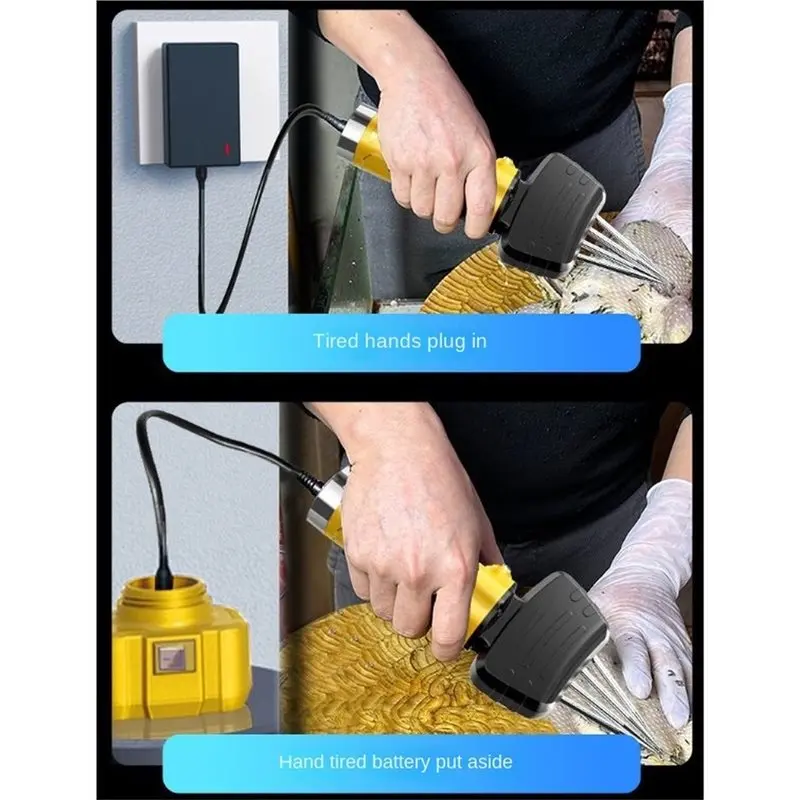 LUCKshopping Automatic Poultry Plucker(Handheld Electric), For Home& Farm Use- Plucks Chicken, Duck, Goose Machine