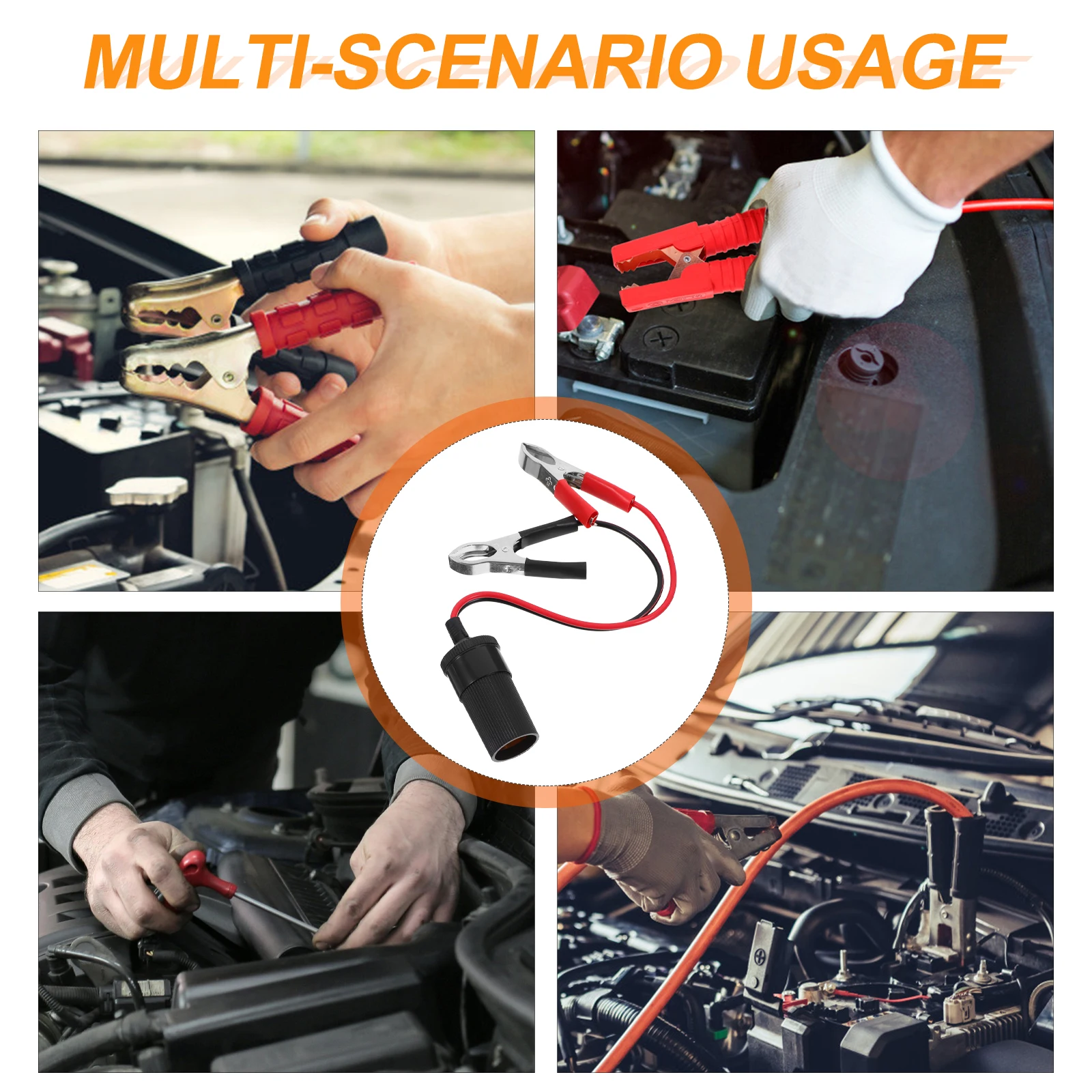 

1pcs Car Clips Durable Lightweight Ergonomic Design Sturdy Terminal Cable Clamps Auto Clip Socket Accessories