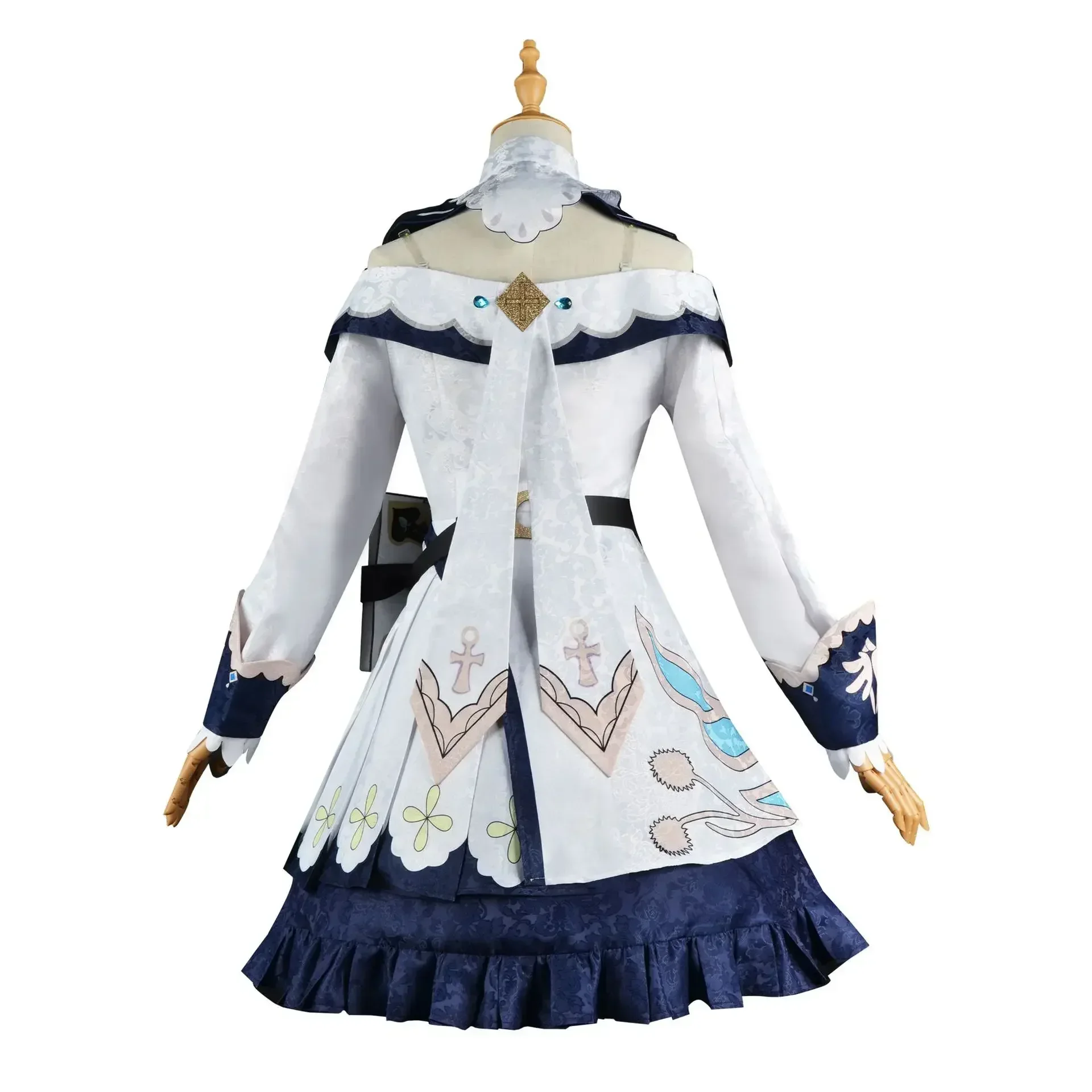 Genshin Impact-Cosplay de Barbara para adultos, uniforme de Carnaval de Anime, disfraz de juego de Anime para fiesta de Halloween, conjunto completo