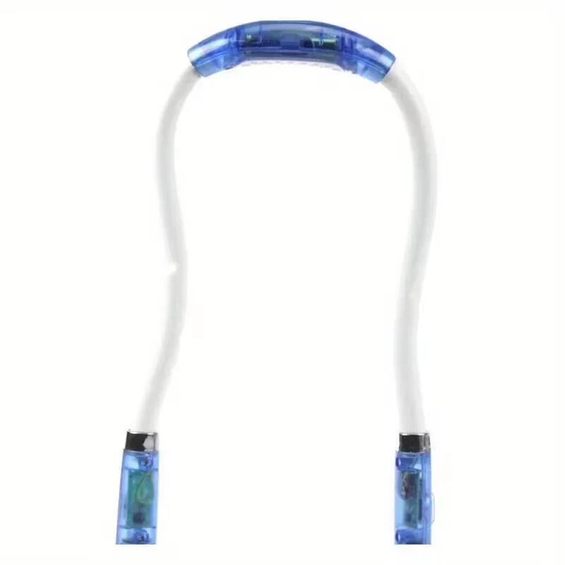 Neck Reading Book Lights Double Header Hanging Light Portable LED Handfree Work Night Light Camping Flashlight image 2