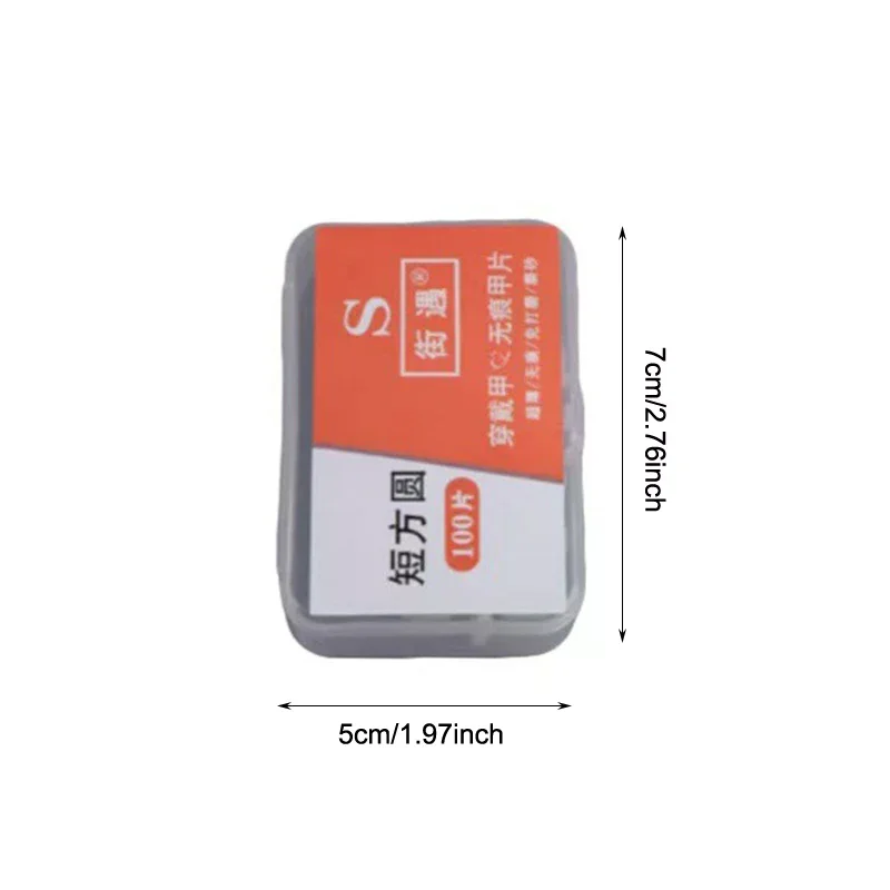100 Pz/scatola Unghie Finte Nessuna Lucidatura Nessuna Traccia Sottile Demal Stampa Sulle Punte Del Chiodo Per Estensione Casa FAI DA TE Unghie Finte punte