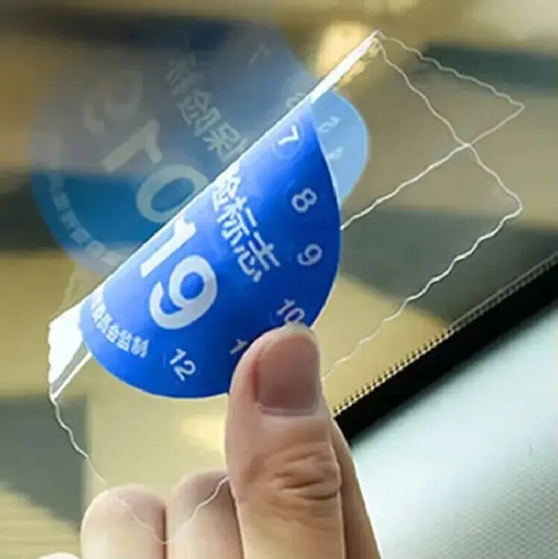 ملصقات كهرباء للزجاج الأمامي للسيارة، حامل قرص ضريبة السيارة، ملصق نافذة معجون ثابت للسيارة، ملصق زجاجي للزجاج الأمامي ديكو #2