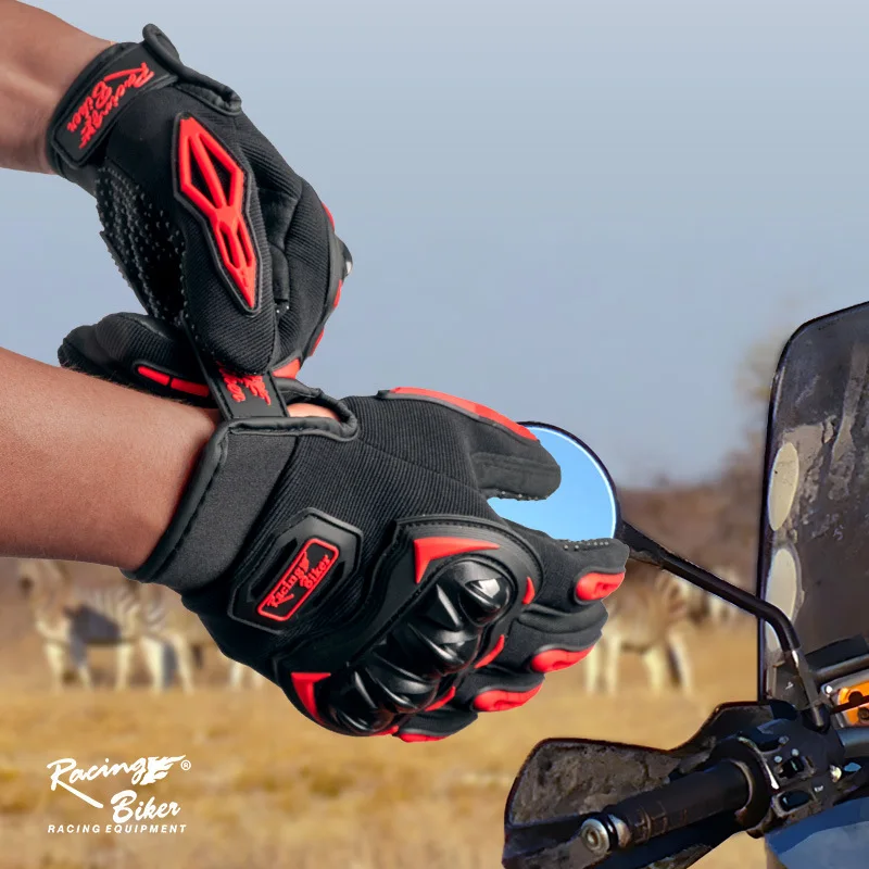 

Summer Motorcycle Motocross Gloves Full Finger Men's Women's Motorbiker Gloves Bike Riding Cycling Waterproof Protective Luvas