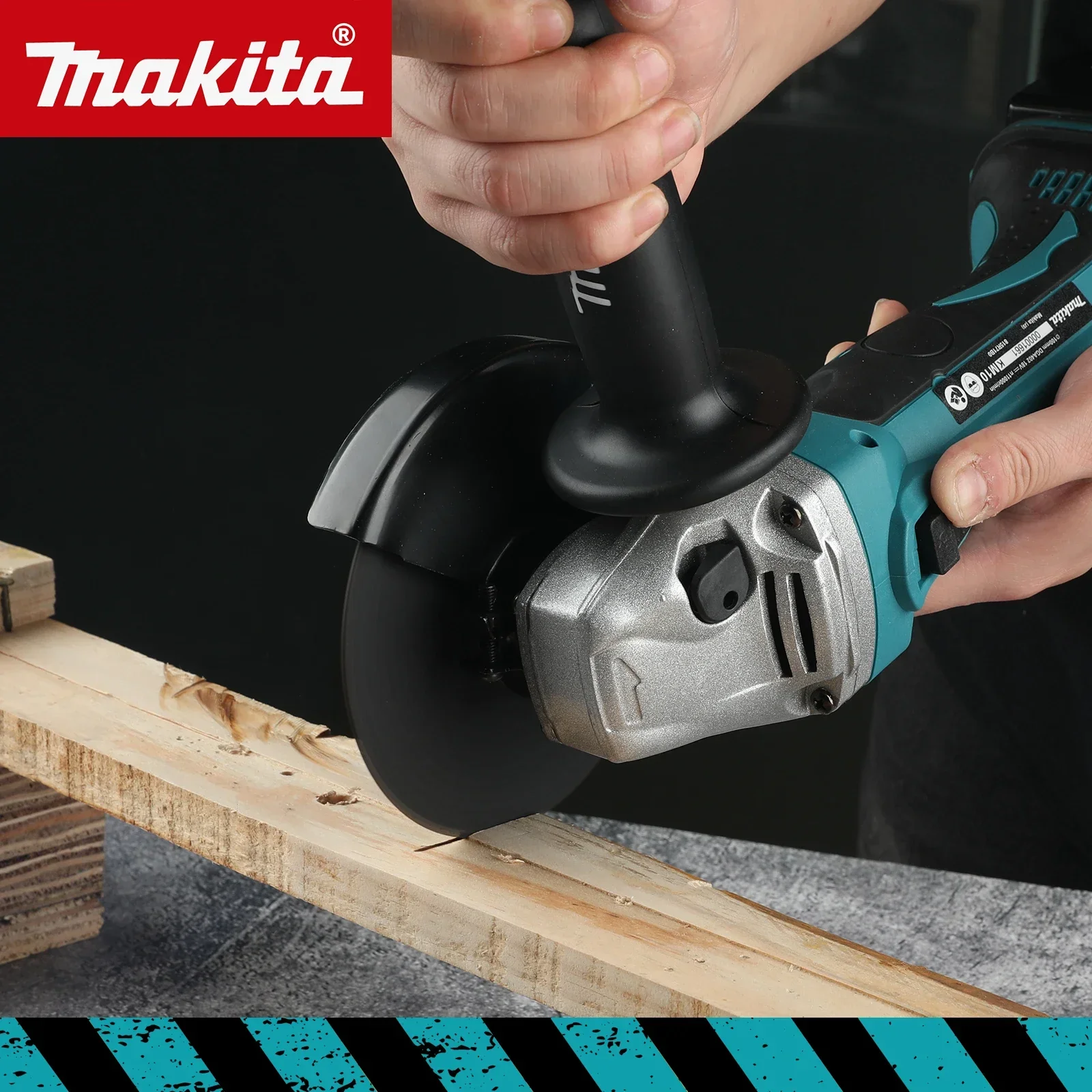 Nueva amoladora angular sin escobillas DCA402 de Makita, herramienta eléctrica, máquina pulidora con batería de 18 V, amoladora angular sin escobillas