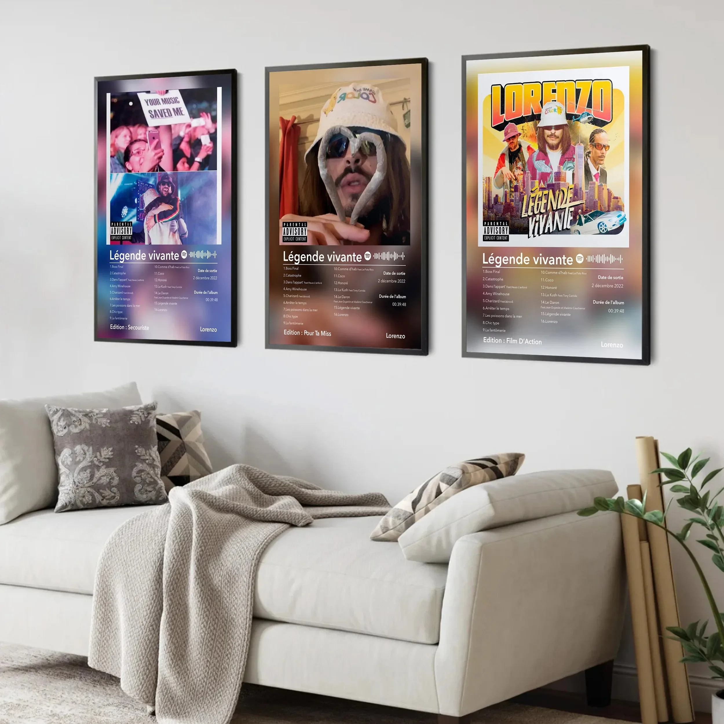 Rapper Living Legend Singer Lorenzo Poster Music Album Posters And Prints Wall  Canvas Painting For Living Room Decor