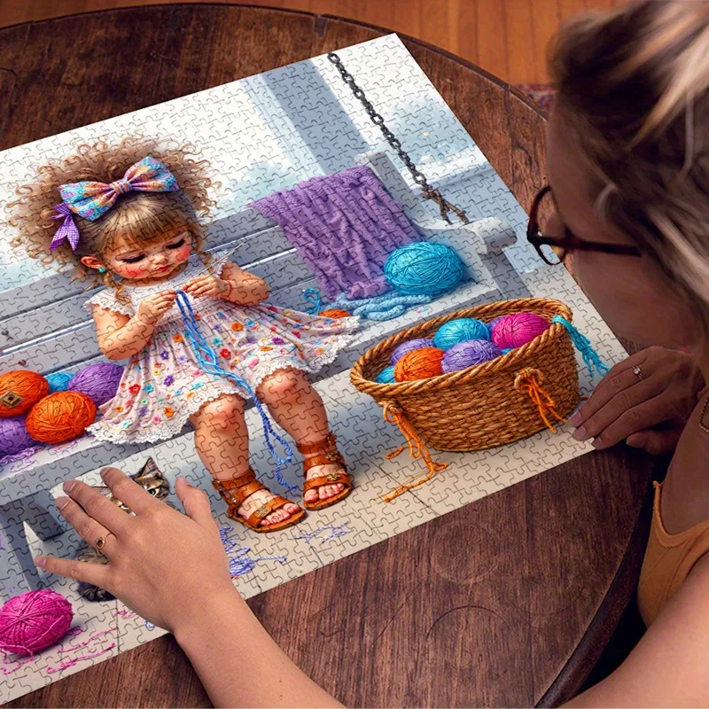 Ideal regalo navideño para amigos - Rompecabezas de 500/1000 piezas - Rompecabezas de papel grande para adultos - Trabajo de trabajo en equipo y interacción social Gam