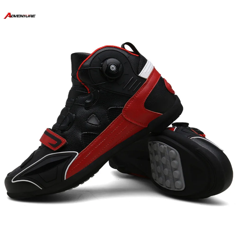 

Men Off-Road Mountain Motorcycle Slip-On Boots Commuter Motorcycle Riding Off-Road Hiking Boots Cycling Balance Comfortable