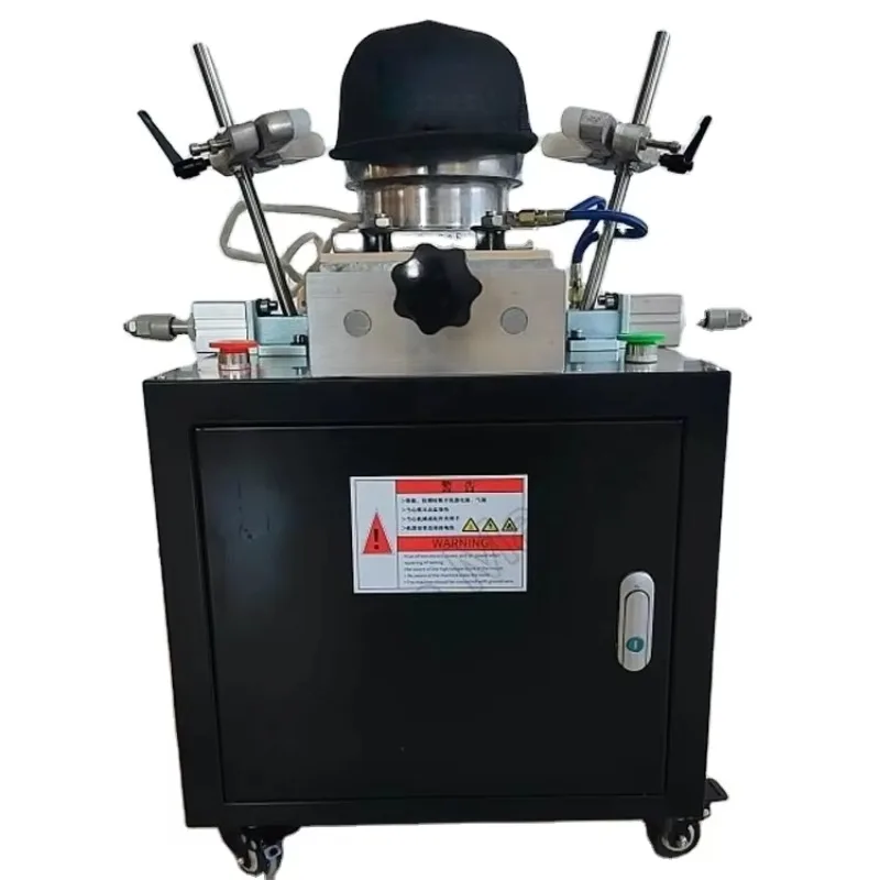 Automatic baseball cap ironing machine Double head hat making machine Automatic setting machine Cap basin