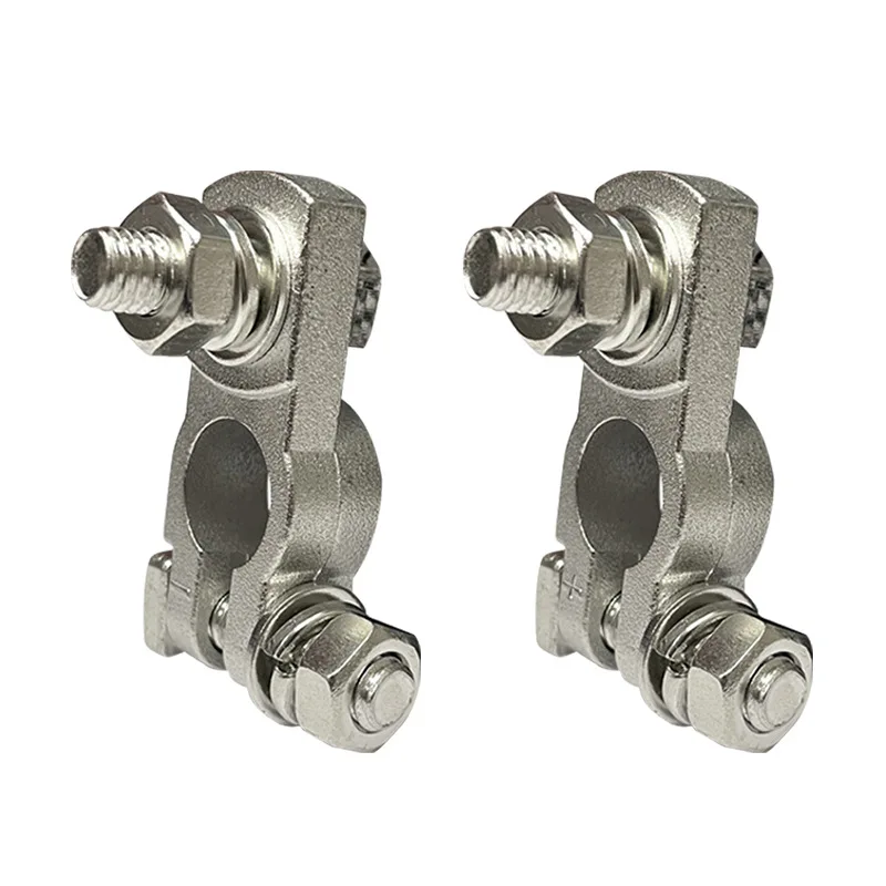 Thickened Brass Tinned Battery Wire Connector Automotive Battery Pile Head Electrode Head Battery Terminal Wire Clamp