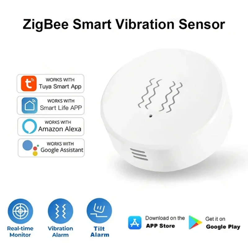 Xiaomi Smart Vibration Tilt Sensor Real Time Monitor Door Window Detection Alarm Smart Life App Home Security Protection System