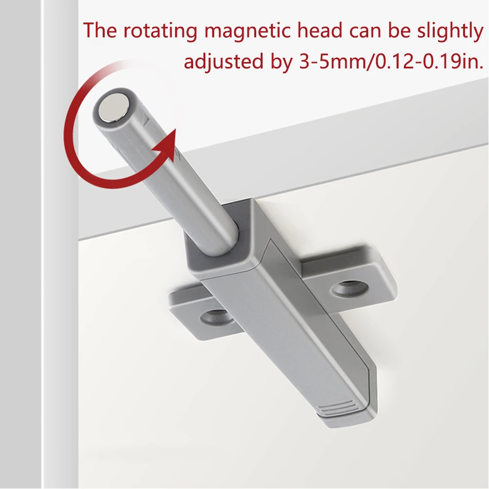 Magnetic push catch Pressure Touch Latch Cabinet Cupboard Doors Wardrobes Bathroom  Catches Hardware Drawer hidden spring lock