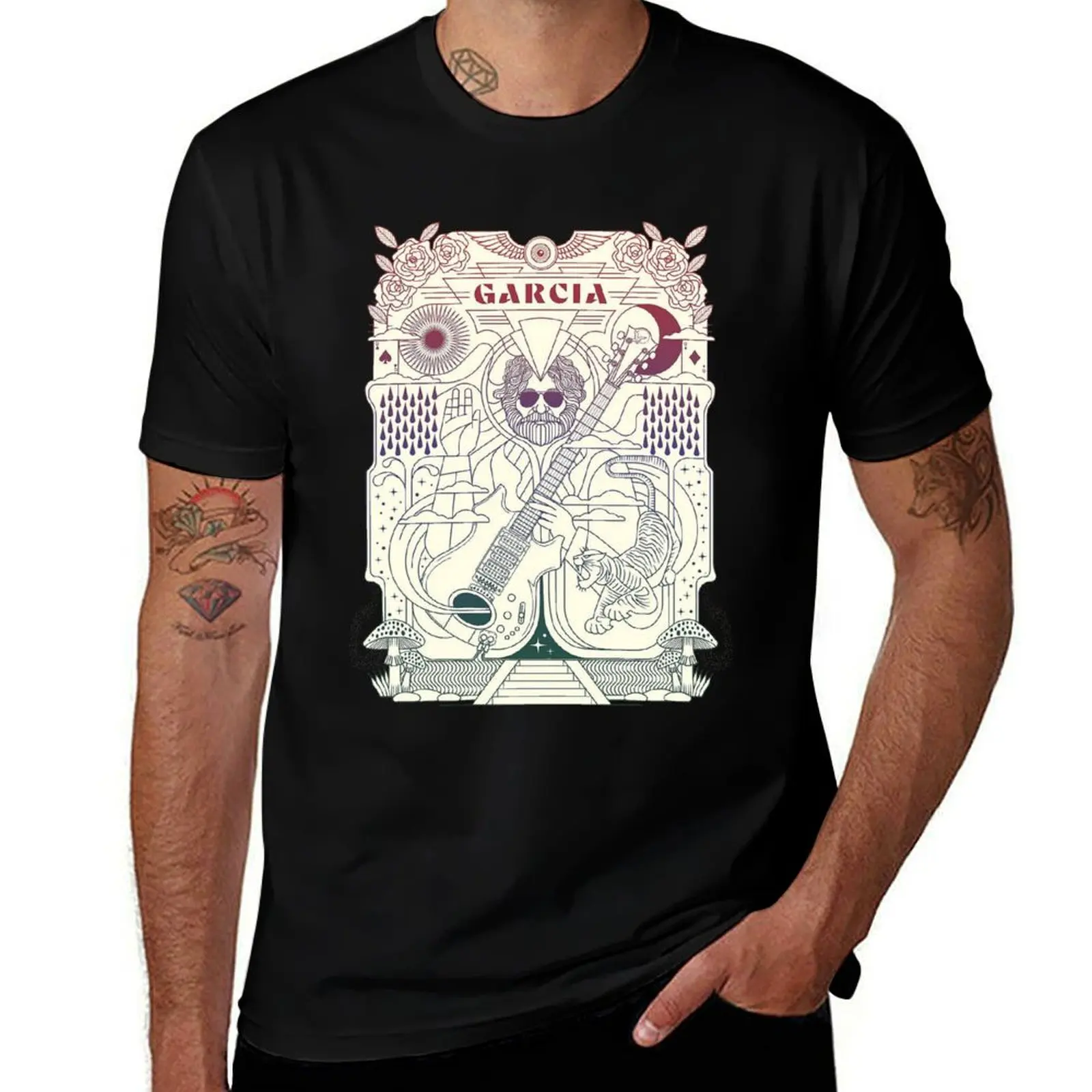 

jerry garcia T-Shirt cotton t shirts man 100% man t shirt luxury
