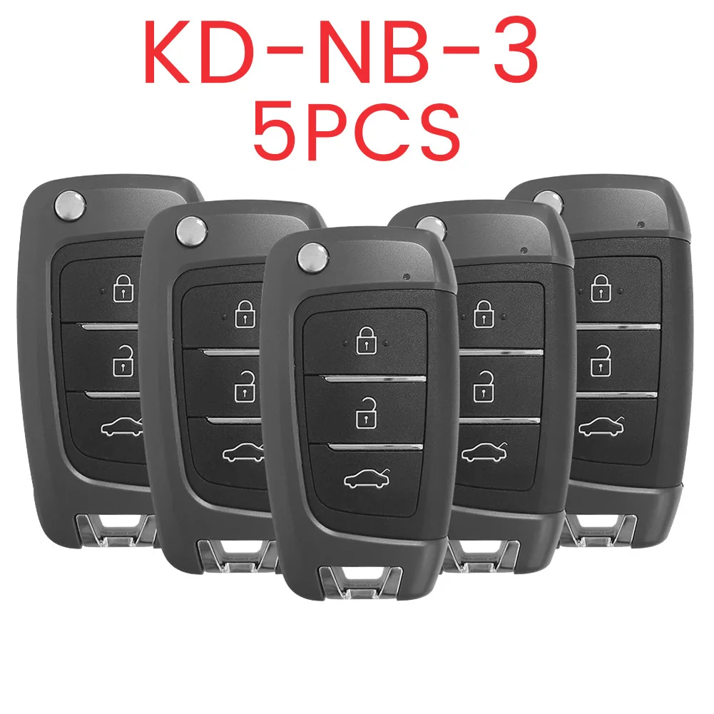 5Pcs/Lot KEYDIY NB25 Universal 3 Button Remote Car Key for KD900/-X2 MINI/ -MAX for Style