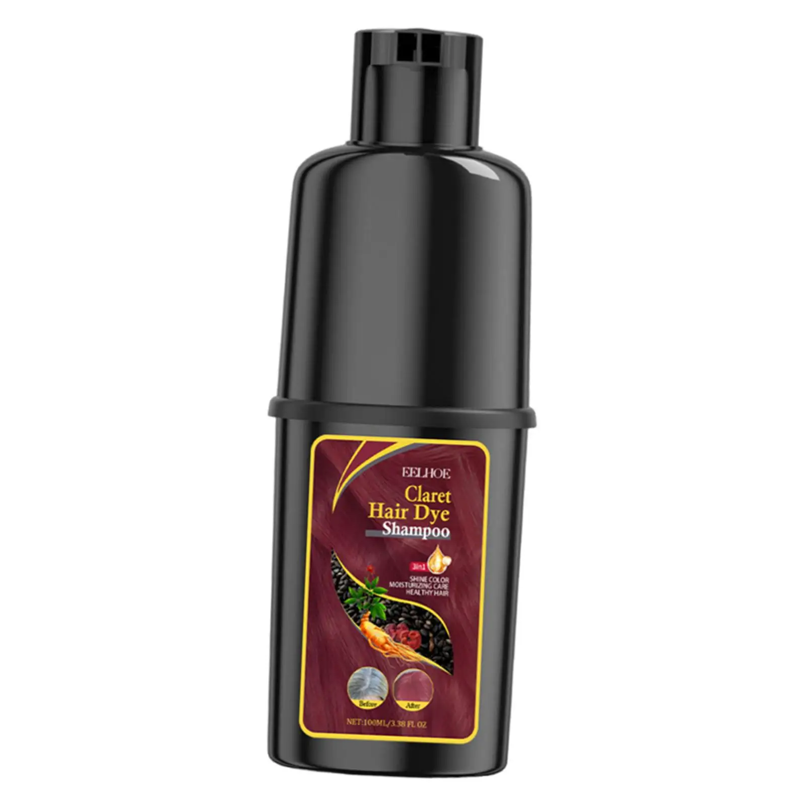 Hair Dye Shampoo 100ml Easy to Use Professional Hair Coloring Solution Fashion Styling for Salon or Home