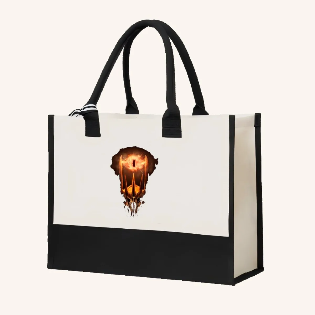 Sauron 2026 وصول جديد موضة عملية واسعة قابلة لإعادة الاستخدام حمل حقيبة نمط طباعة 2 لهجة الثقيلة كبيرة Sho