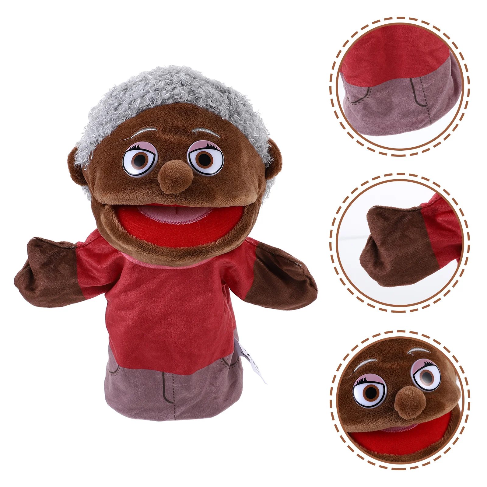 

CIYODO Family Hand Puppet Grandma Finger Puppets for Storytelling Kids Educational Play Members Gift