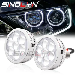 Sinolyn LED High Beam Devil Demon Eyes H7 H1 9005 9006 Projector Lenses For Headlight LED Lens Car Lights Lamp Car Accessories