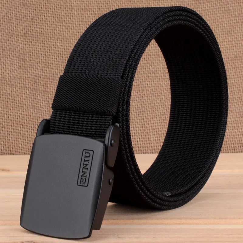 High quality men's tactical belt top quality 4 mm thick 3.8 cm wide casual canvas belt sports outdoor alloy smooth buckle men's