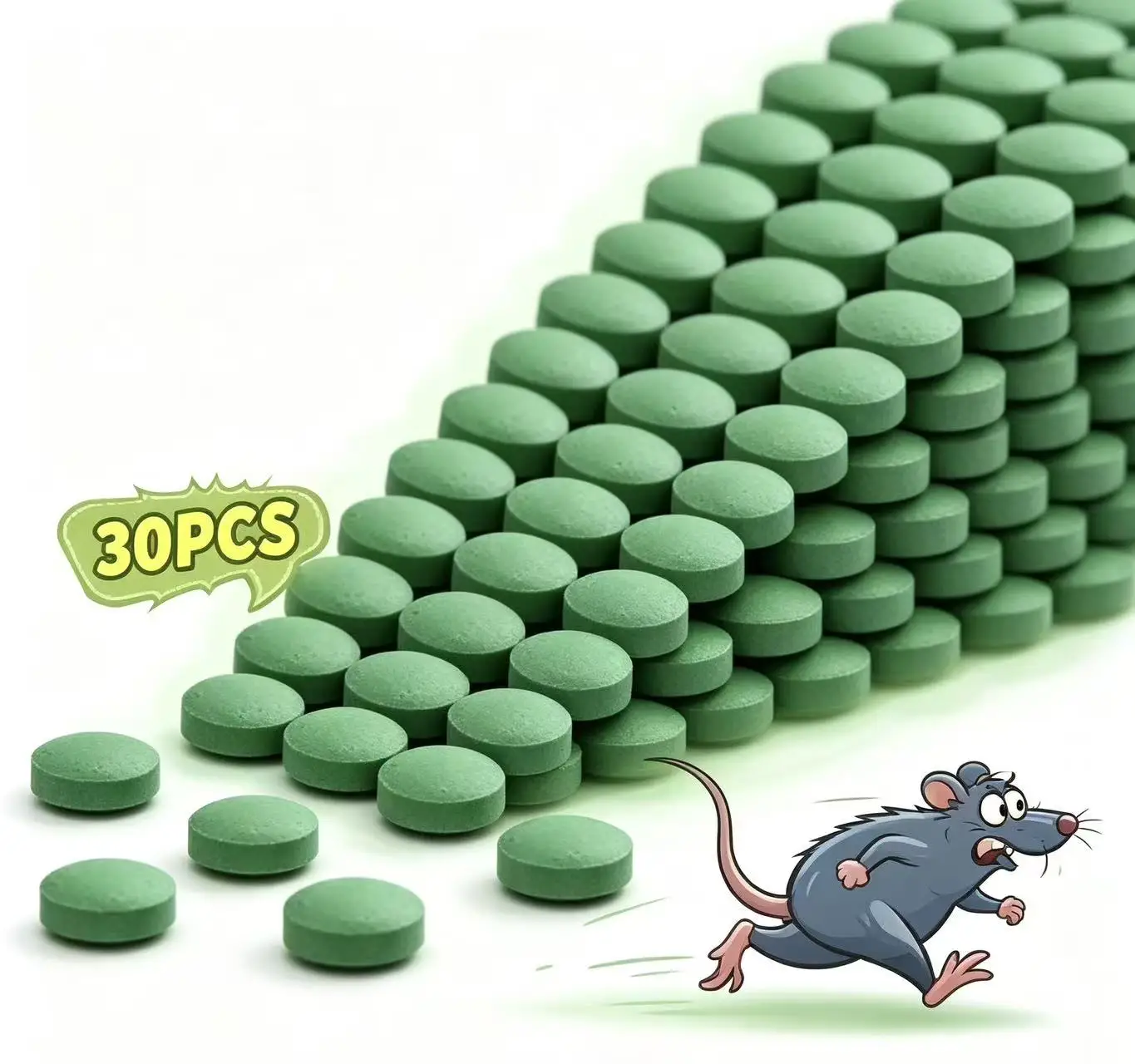 30pcs Peppermint Oil Rodent Repellent Balls - Eco-Friendly Mice/Rat Deterrent for Car Engine, Garage & Home Pest Control Pack