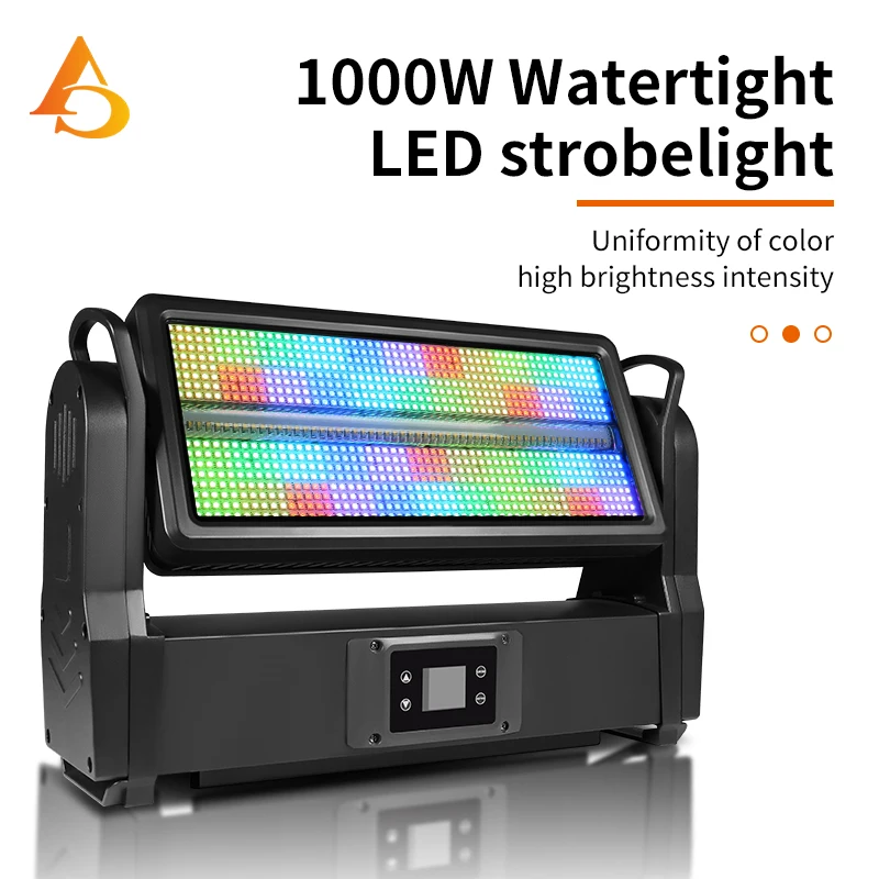 aicpose 1000W DMX LED Strobe Light Super Bright DJ Wall Washer Moving Head Light Bar for Outdoor Performances Waterproof