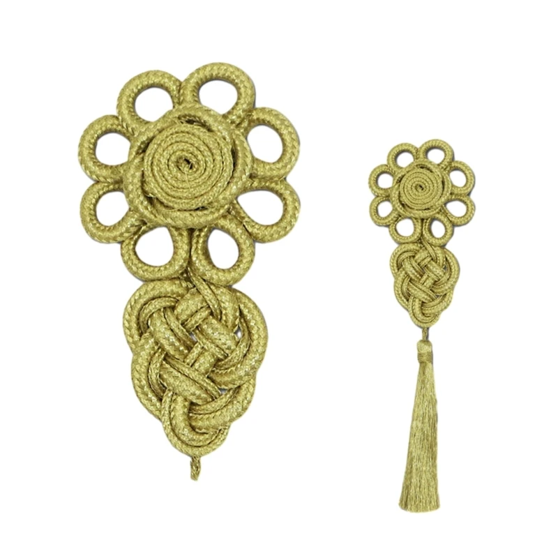 

Knot Tassels Fastener Buckle Buttons DIY Clothing Chinese Costume Decorations Dropship