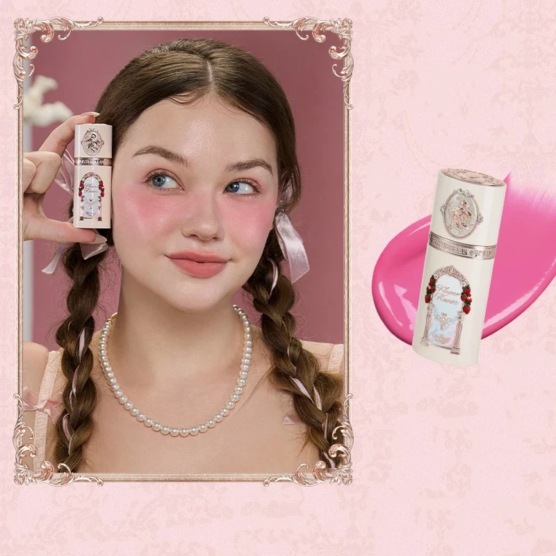 

Flower Knows Strawberry Cupid Collection Liquid Blush Makeup for Cheeks Matte Finish Vegan&Cruelty-free Long-Wearing Blusher 7g