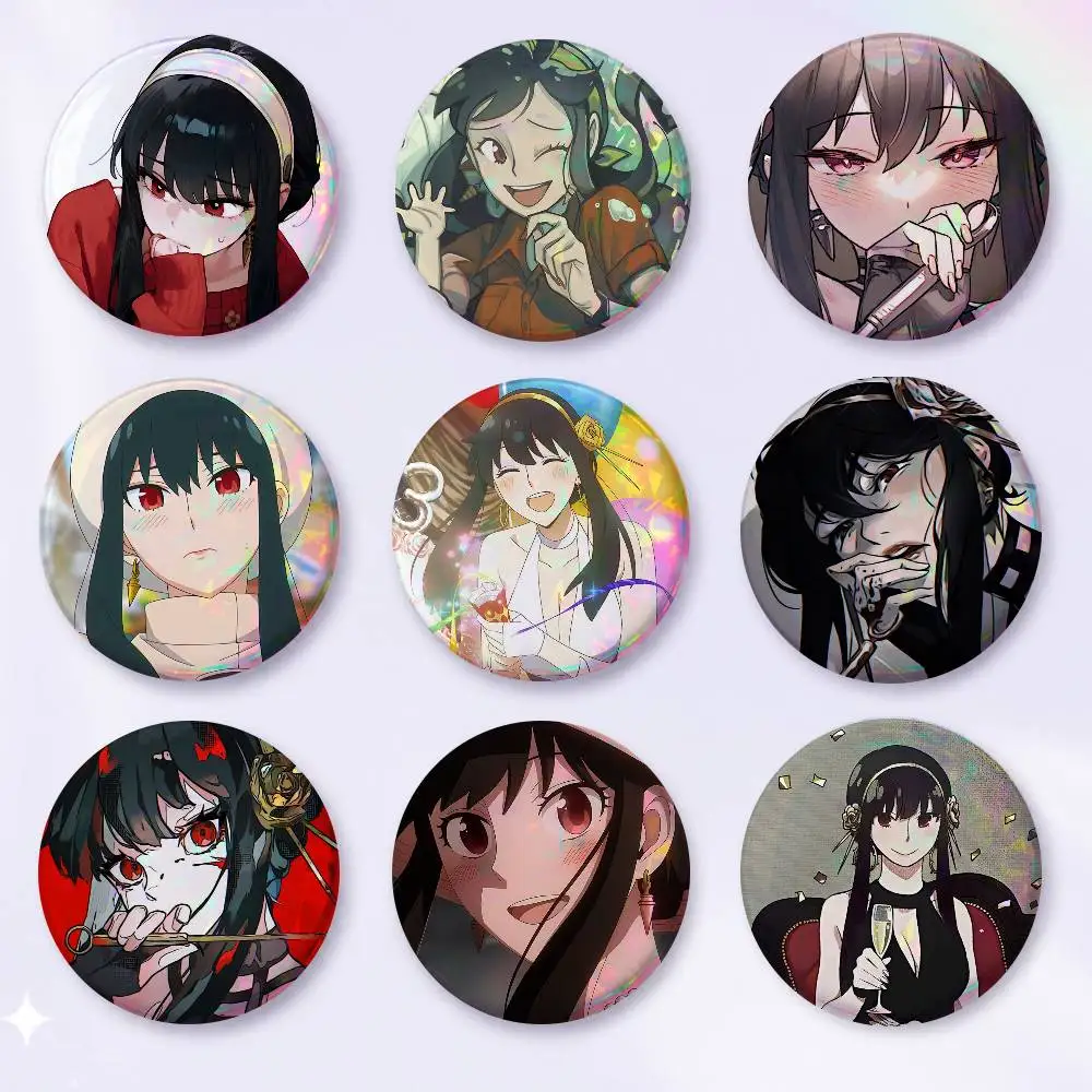 A-Yor Forger Anime Round Badges, Brooches, Clothing Accessories, Birthday Gifts, Anime Conventions