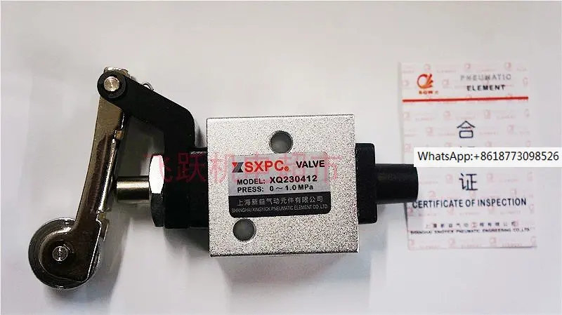 SXPC Shanghai Xinyi XQ250612 XQ250412 Pneumatic Component Two Position Five Way Lever Roller Machine Control Valve