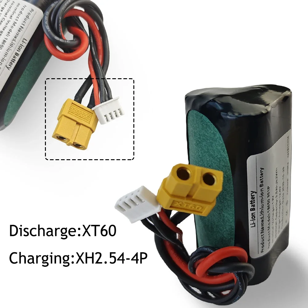 High Capacity UAV Rechargeable 3S1P 12V 3.5Ah 12.6V  Li-ion Battery for Various RC Airplane Drone Quadrotor XH2.54-4P XT60