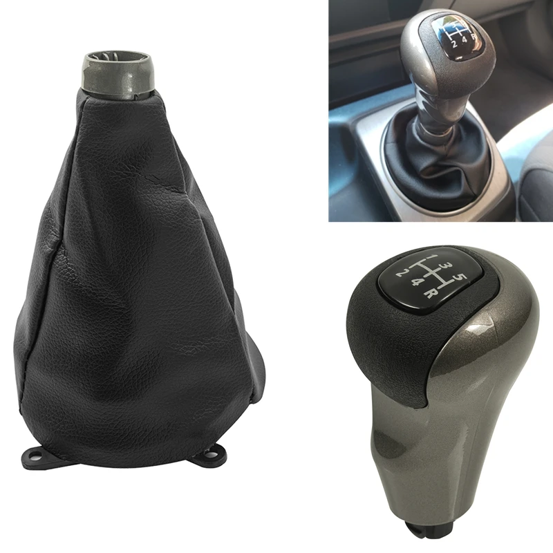 

Car Gear Shift Knob Lever Arm Headball Leather Shifter Gaiter Boot Cover For Honda Civic DX EX LX 2006 2007 2008 2009 2010 2011