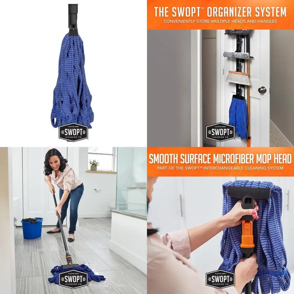 

Lint-Free Microfiber Mop Head for Wood, Laminate, and Tile Floors - Head Only, Handle Not Included, 5111C6