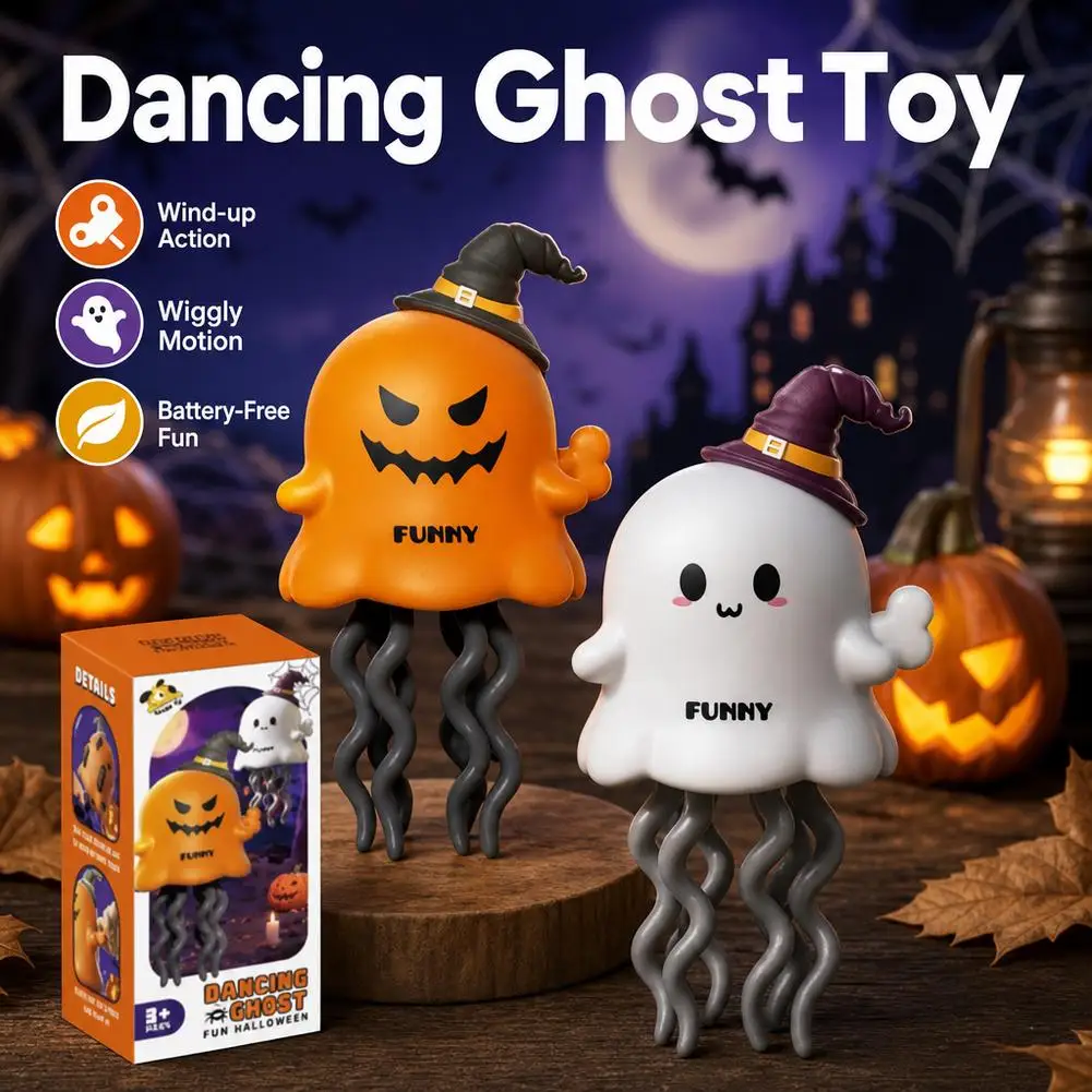 Dancing Ghosts&Dancing Corn Kids Clockwork Pet Toys Cartoon Interactive Baby Crawling Toys Dance Toys Halloween Christmas Gifts