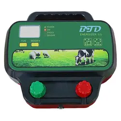 2 J  20km Electric Fence Energiser Shepherd Charger High Voltage Pulse Controller for Poultry Livestock Animals Multi Powered